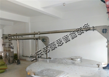 硫磺粉管鏈輸送機(jī)現(xiàn)場