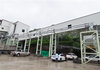 不銹鋼渣粉鑄石管管鏈輸送機