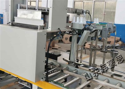 落差式全自動裝箱機，自動封箱機工作視頻