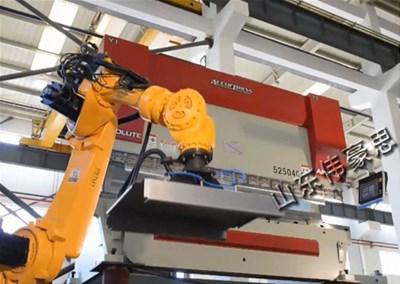 偉豪思機(jī)器人折彎機(jī)，高壓配件折彎