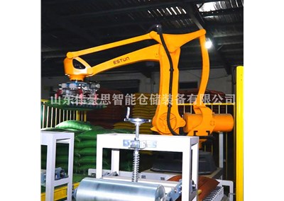 菌肥全自動(dòng)碼垛設(shè)備 牛皮紙袋碼垛機(jī)械手