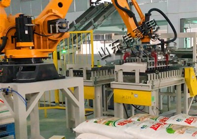 石灰粉機器人碼垛機的功能