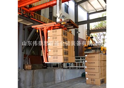 長(zhǎng)箱自動(dòng)裝車(chē)碼垛線 紙箱桁架裝車(chē)機(jī)實(shí)拍