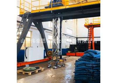 袋裝麩皮桁架裝車機 全自動裝車設備現(xiàn)場