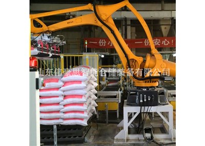 50KG花生粕全自動(dòng)碼垛機(jī) 江蘇碼垛機(jī)器人制造商