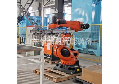 重晶石粉碼垛機(jī)器人有哪些組成部分？