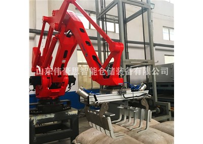 袋裝石粉全自動碼垛機(jī)的碼垛方式