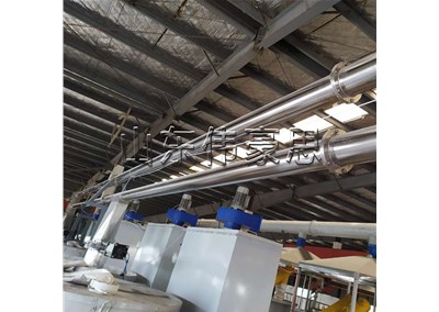 石膏粉管鏈?zhǔn)捷斔蜋C 管鏈輸送機設(shè)備實拍