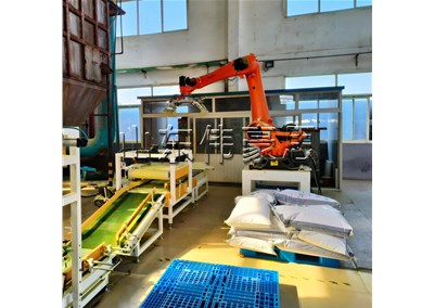 硅微粉自動碼垛設(shè)備 機(jī)械手碼垛機(jī)功能簡述