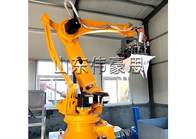 生石灰機(jī)械手拆包機(jī)是如何實(shí)現(xiàn)無(wú)塵卸料的？