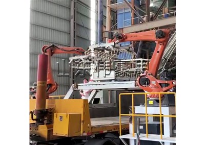 氧化鈣粉裝車機(jī)械手 全自動機(jī)器人裝車機(jī)