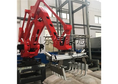 氧化鋁全自動碼垛機 機械手碼垛機運作流程