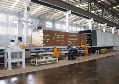 紙箱推進(jìn)式全自動裝車機(jī)作業(yè)原理