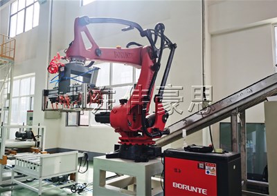 滑石粉拆包機(jī)器人 全自動破袋機(jī)工作現(xiàn)場