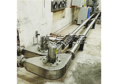 白炭黑管鏈?zhǔn)捷斔蜋C 管鏈輸送系統(tǒng)方案