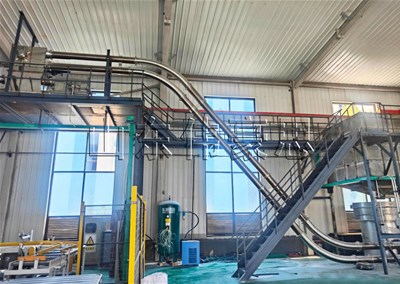 鈣粉管鏈粉體輸送機(jī)具有高度靈活性
