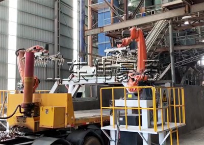 袋裝水泥全自動(dòng)裝車機(jī) 機(jī)器人自動(dòng)裝車機(jī)流程