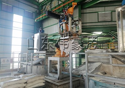 碳酸氫銨機械手破袋機 機器人全自動拆包機