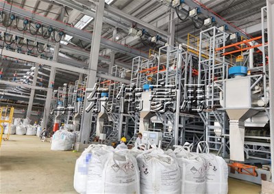 電池粉自動噸袋拆袋機 不落地式噸包自動拆包機