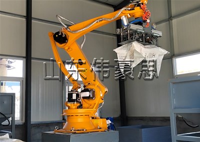 磷酸銨自動拆包機(jī)器人 機(jī)械手全自動破袋機(jī)