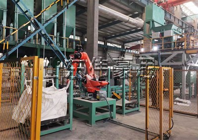 定制炭粉自動(dòng)包裝碼垛機(jī) 全自動(dòng)包裝碼垛線(xiàn)