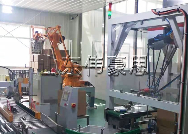 全自動(dòng)裝箱碼垛系統(tǒng)